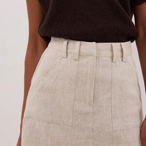 DISSH Cream Mini Skirt